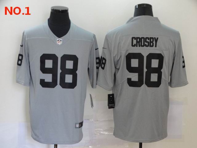 Men's Las Vegas Raiders #98 Maxx Crosby Jerseys-7